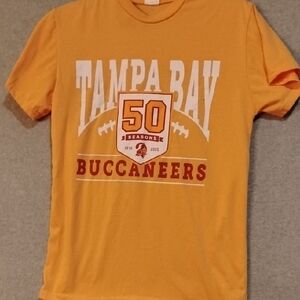 Tampa Bay Buccaneers 50 Seasons Yellow T-Shirt